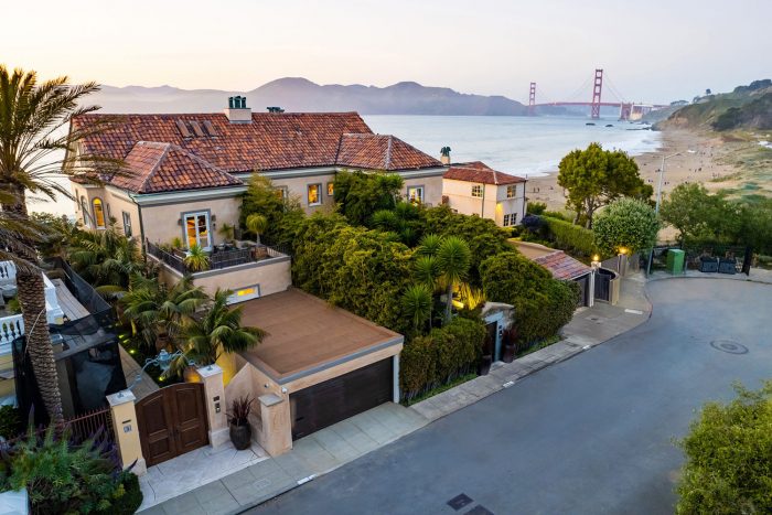 Seacliff SF Italianate house with view of golden gate bridge Brian Kitts photograph