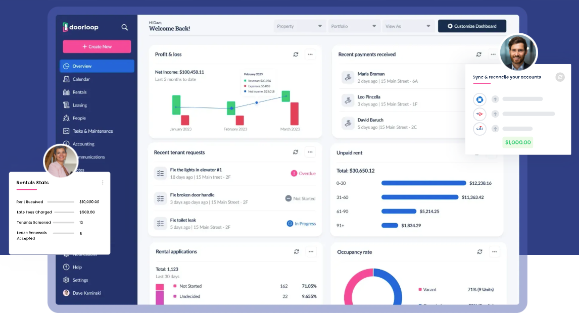 DoorLoop dashboard