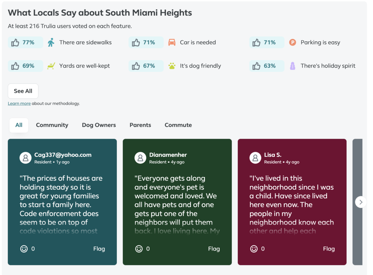 Local input on a Miami Trulia listing